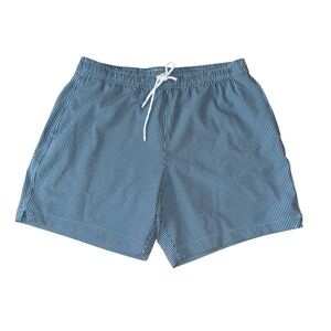 Abercrombie & Fitch Pull-On Seersucker Swim Trunk Men’s Size M